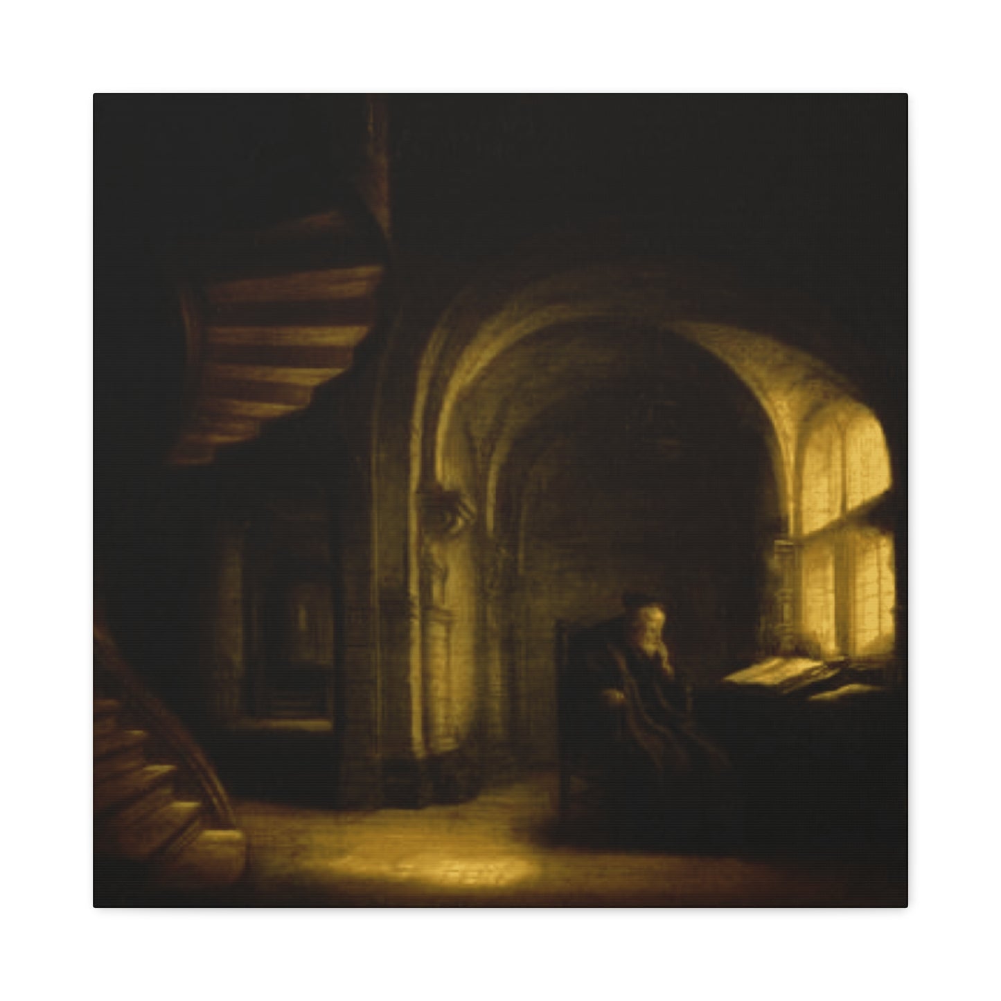 Philosopher With An Open Book Wall Art & Canvas Prints