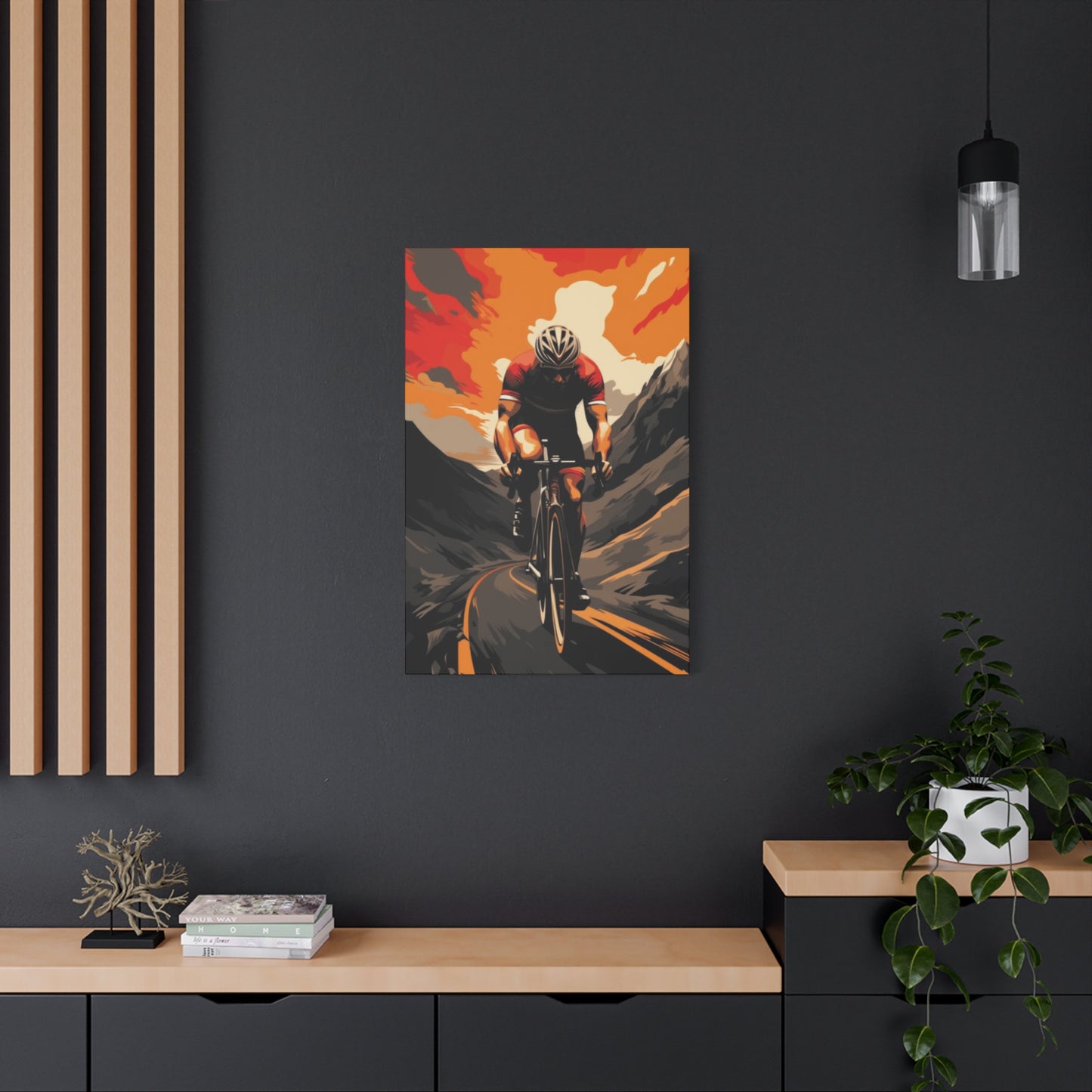 Mountain Ride on Bicycle Wall Art & Canvas Prints