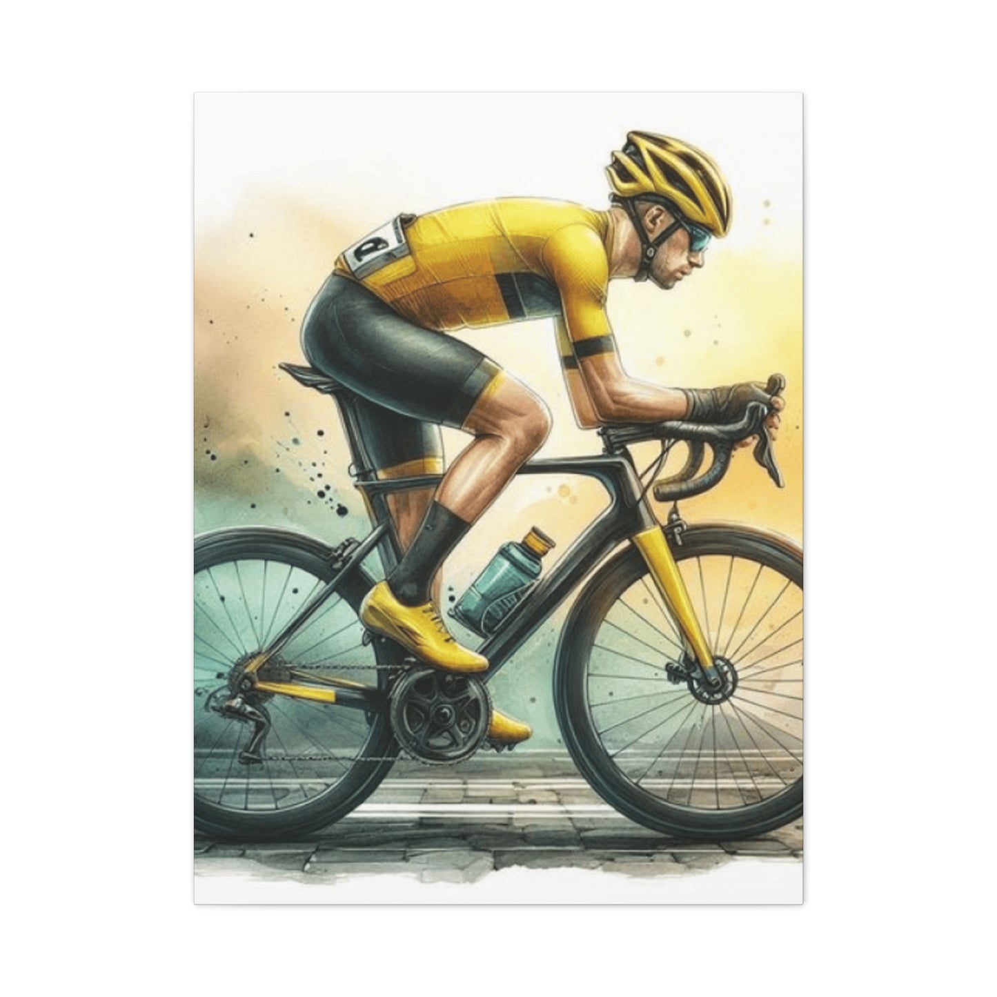 Professional Bicycle Rider Wall Art & Canvas Prints