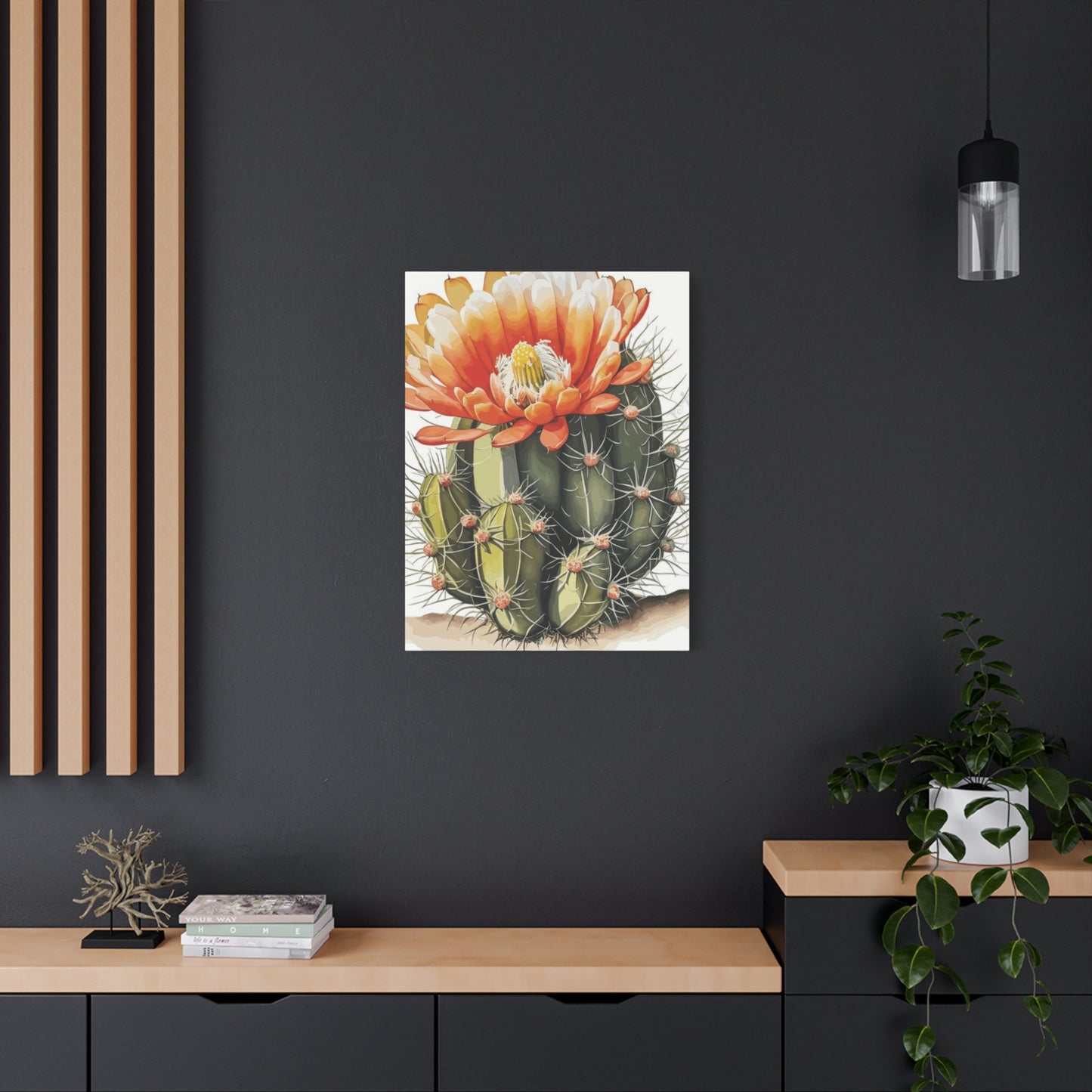 Large Cactus Flower Bloom Flower Wall Art & Canvas Prints