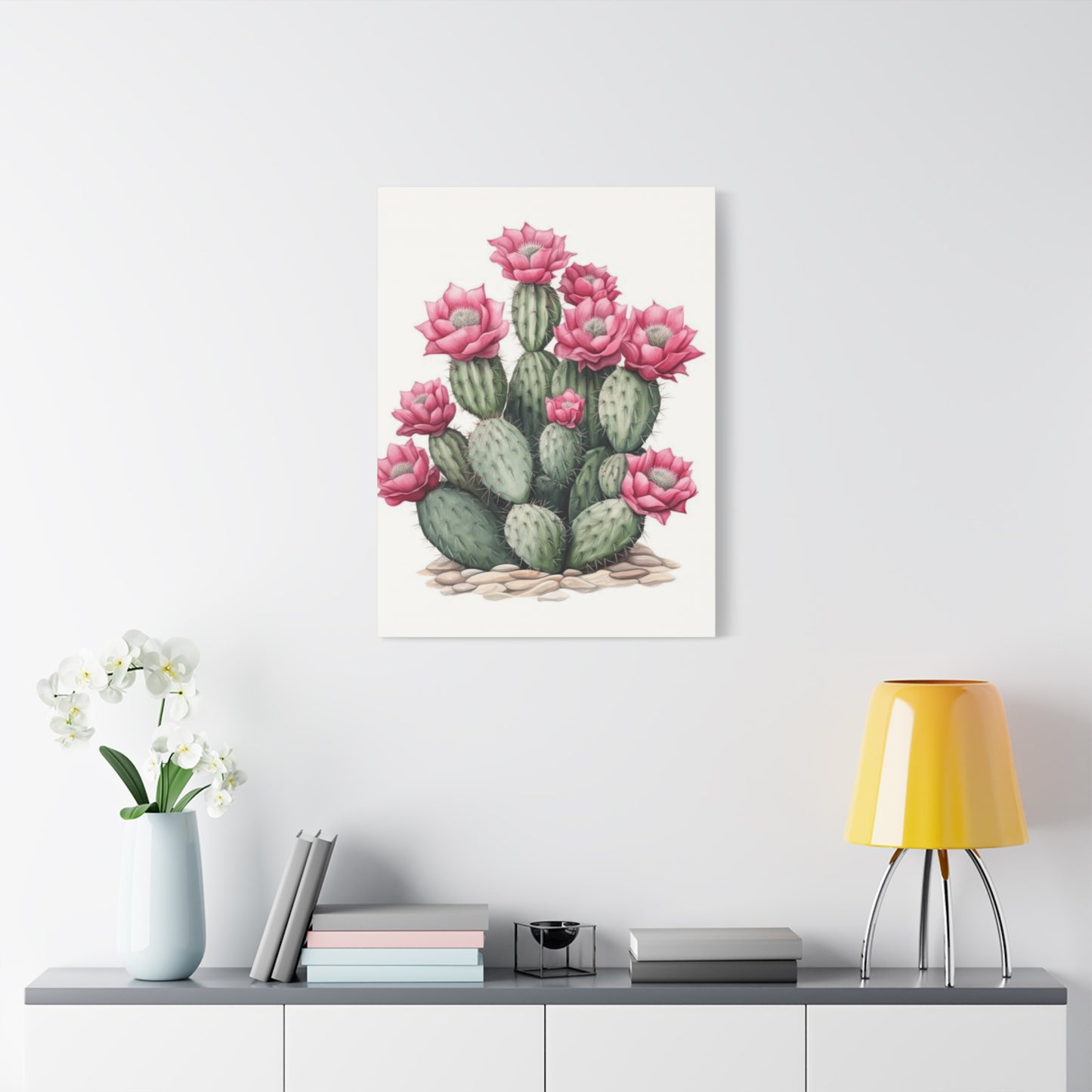 Pink Cactus Flower Wall Art & Canvas Prints