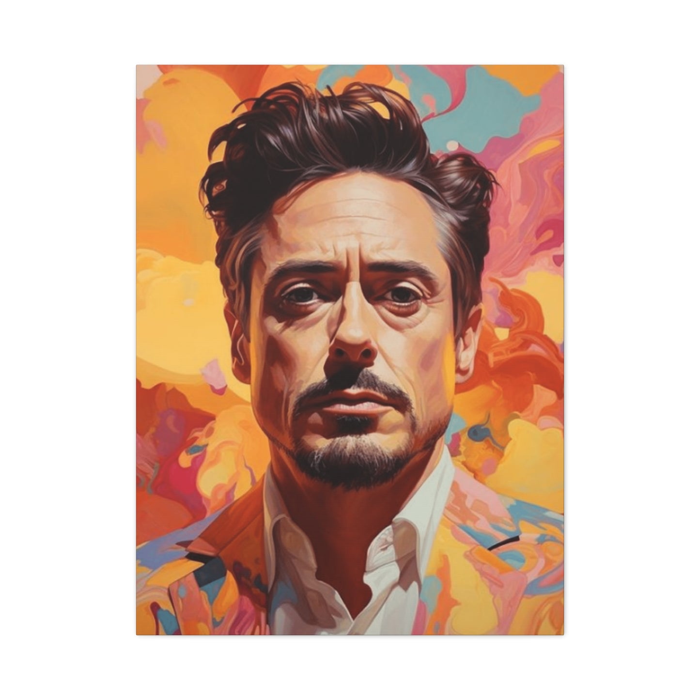 Tony Stark Abstract Portrait Wall Art & Canvas Prints