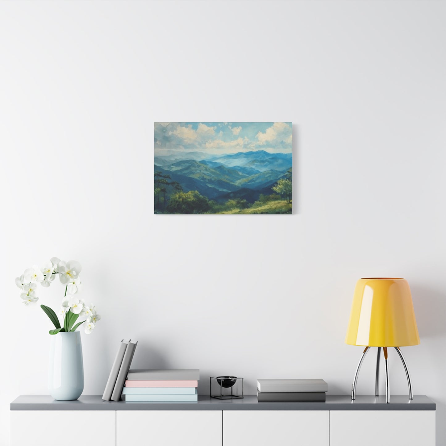 Mountain Forest and Blue Ridge Painting Wall Art & Canvas Prints