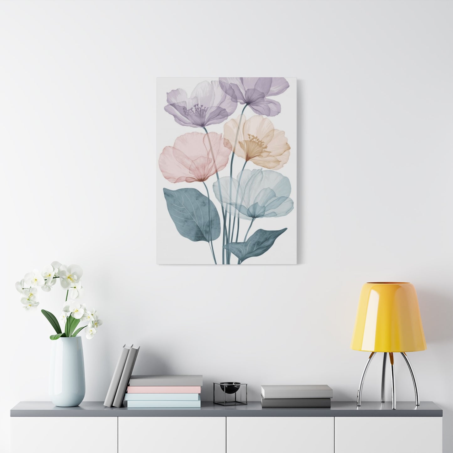 Colorful Flower Petals Painting Wall Art & Canvas Prints