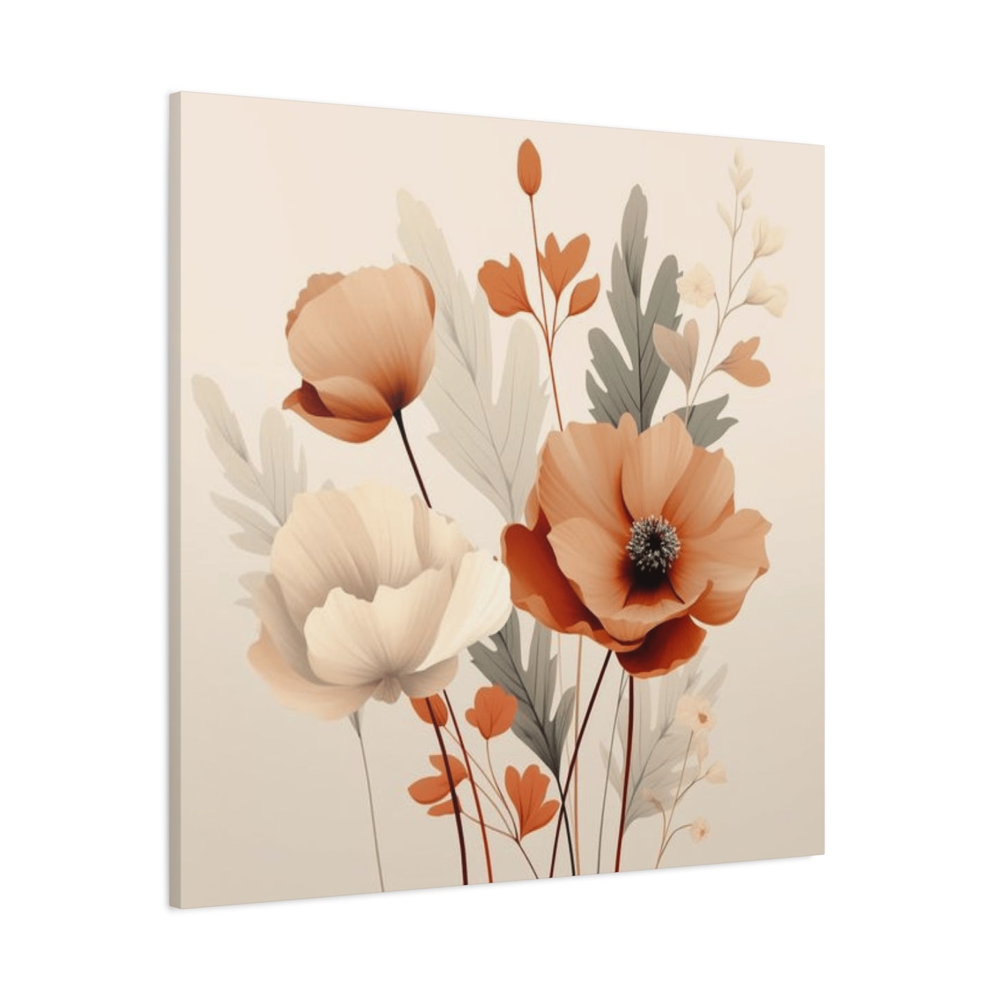 Light Floral Painting Wall Art & Canvas Prints