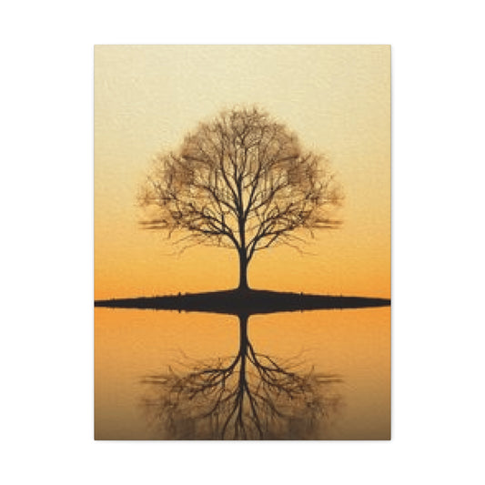 Tree Reflection in Pond Wall Art & Canvas Prints