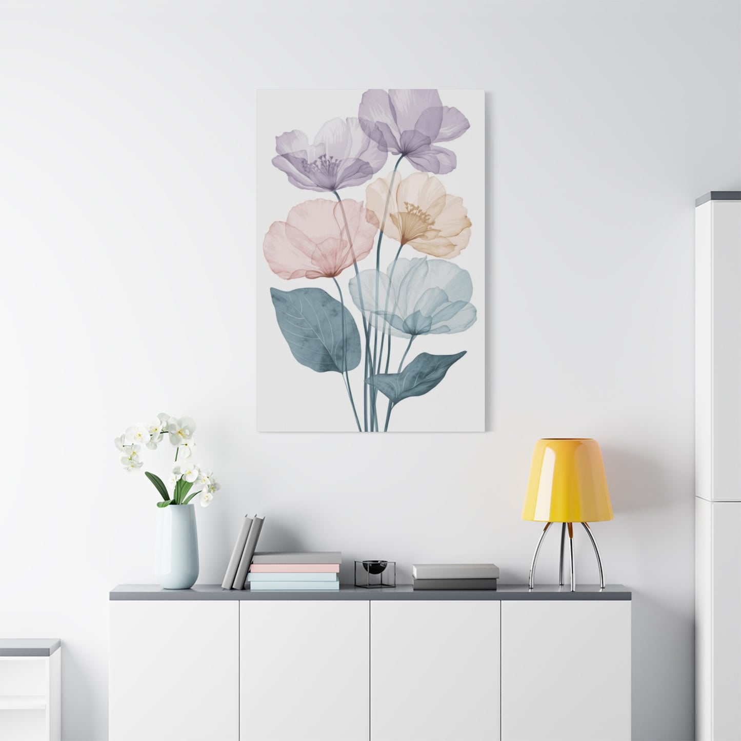 Colorful Flower Petals Painting Wall Art & Canvas Prints