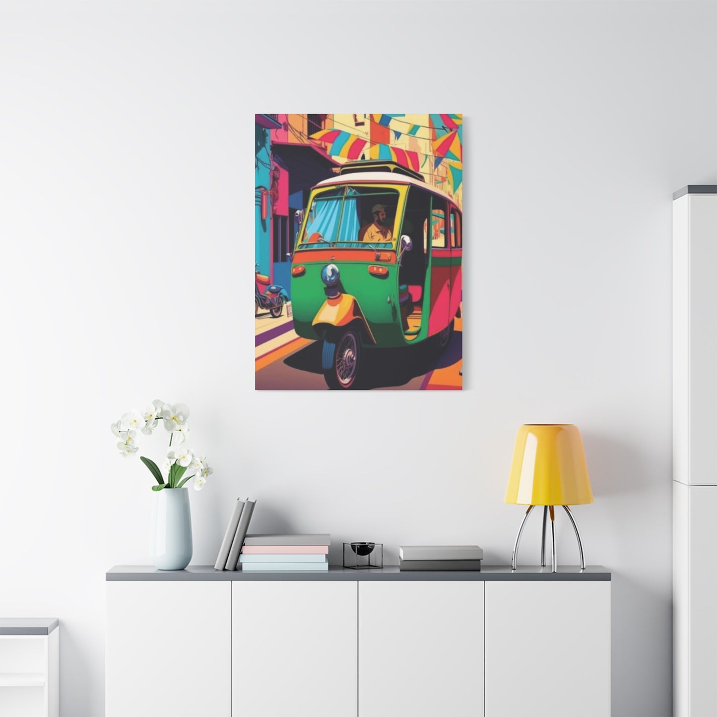 Pakistan Auto Rickshaw Wall Art & Canvas Prints