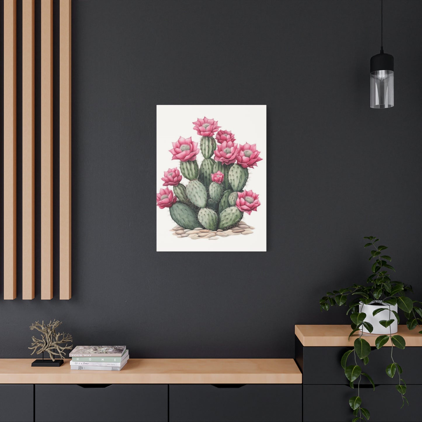 Pink Cactus Flower Wall Art & Canvas Prints