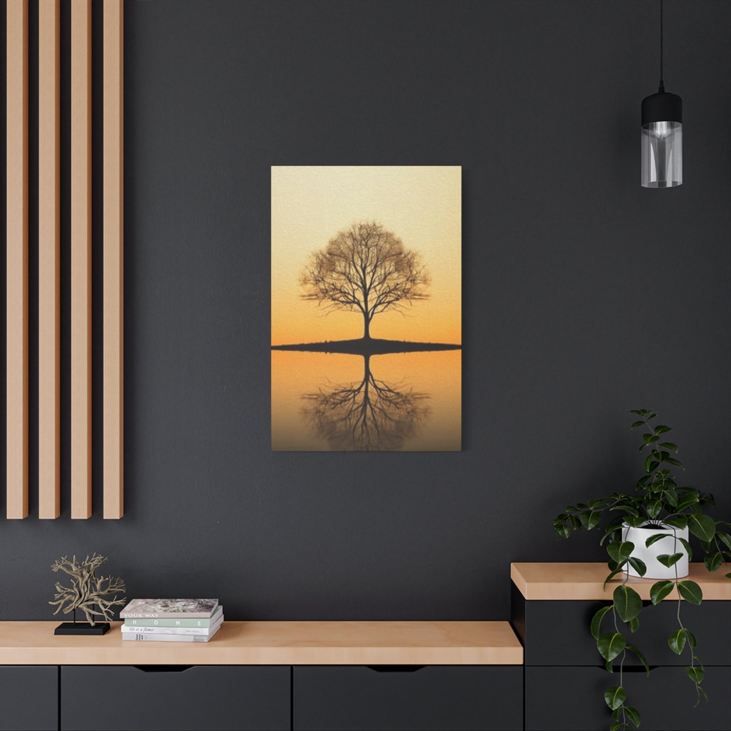 Tree Reflection in Pond Wall Art & Canvas Prints