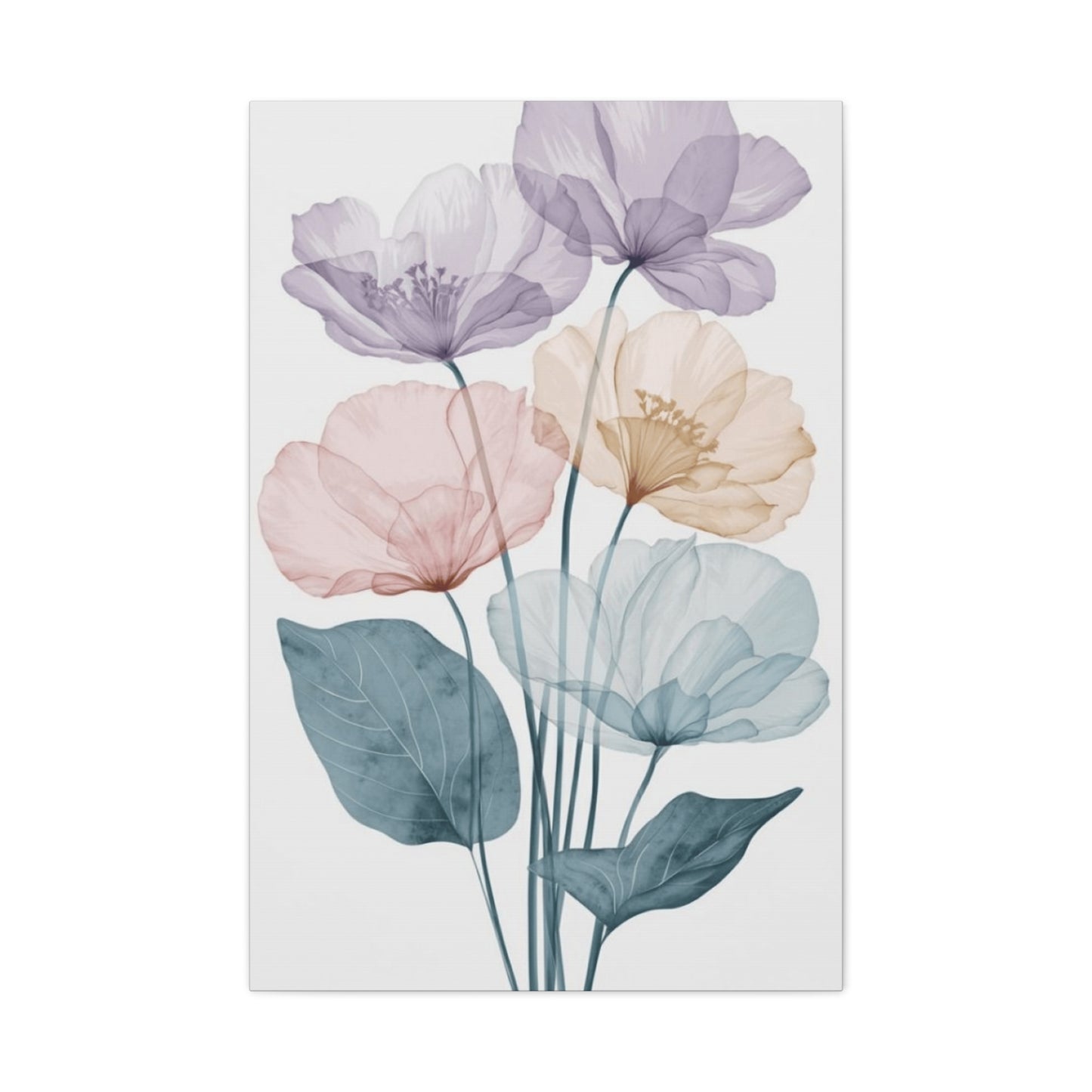 Colorful Flower Petals Painting Wall Art & Canvas Prints