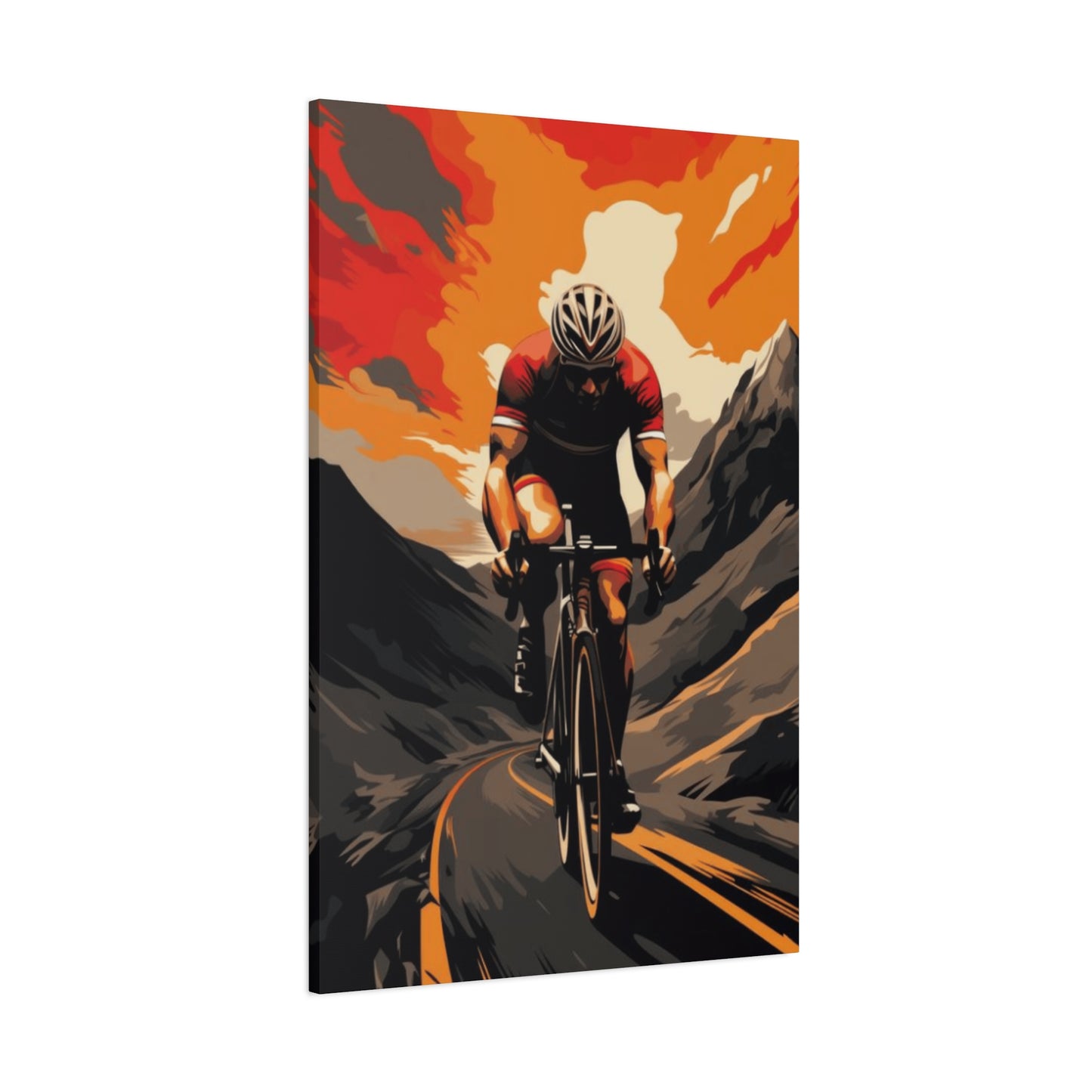 Mountain Ride on Bicycle Wall Art & Canvas Prints