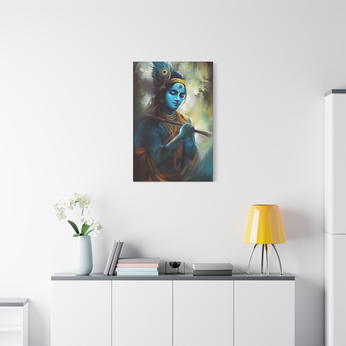 Krishna With Flute Wall Art & Canvas Prints