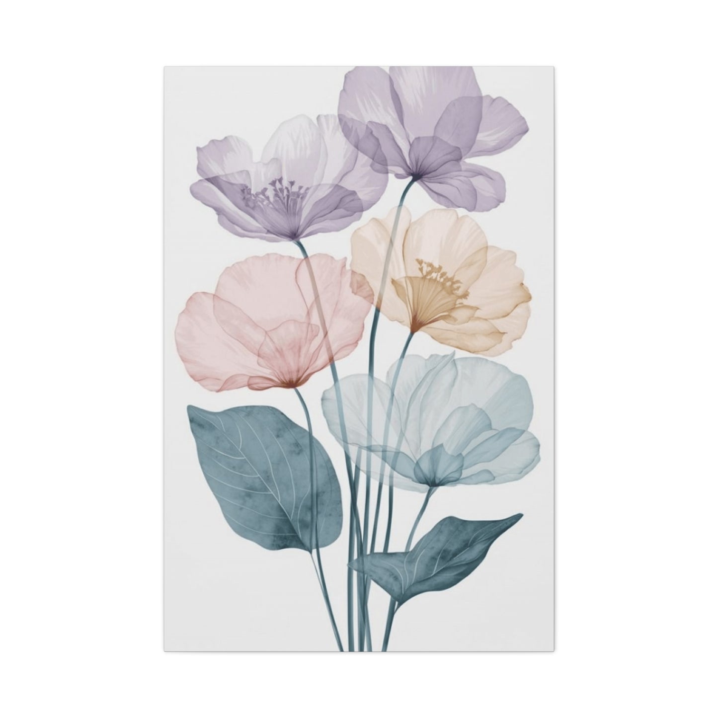 Colorful Flower Petals Painting Wall Art & Canvas Prints