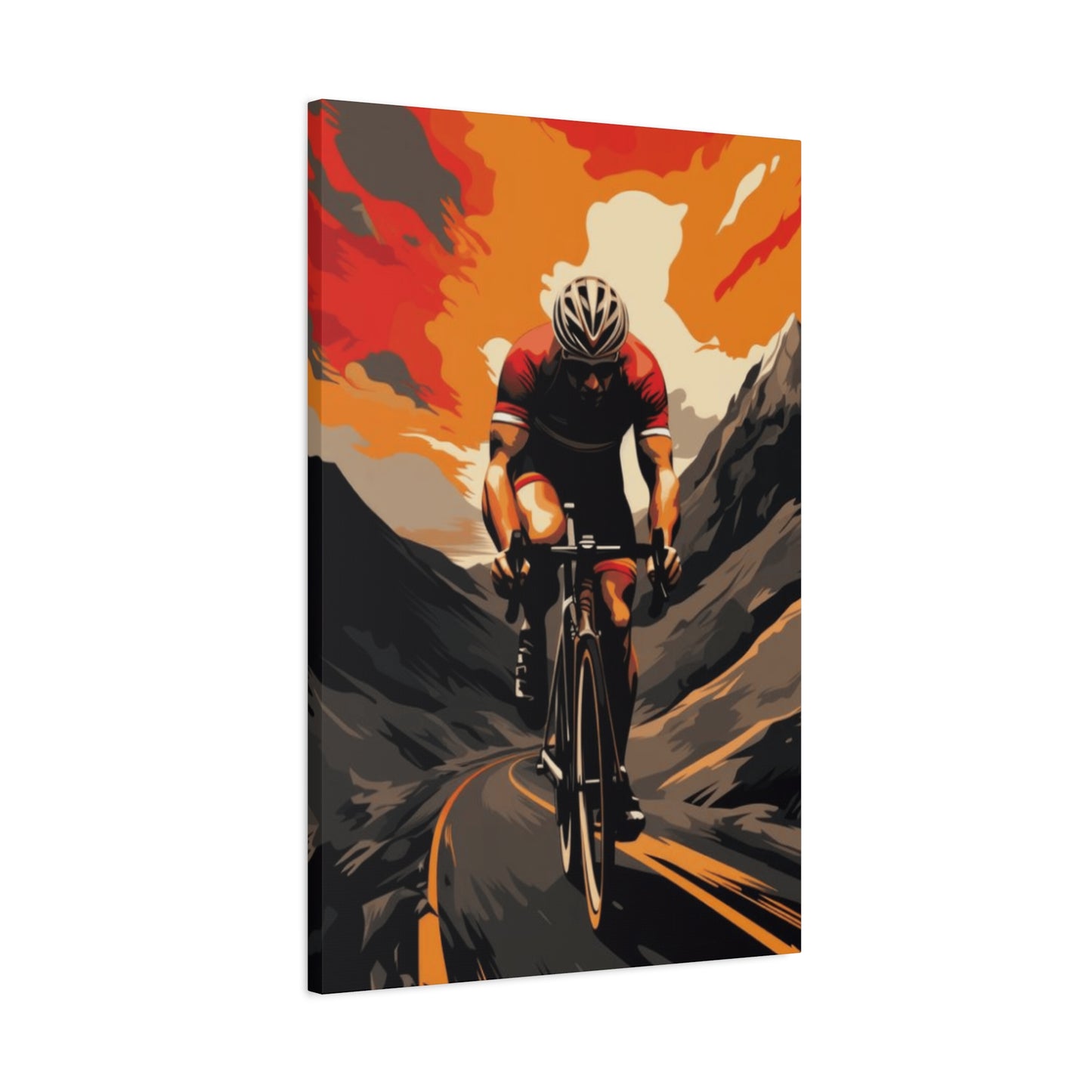 Mountain Ride on Bicycle Wall Art & Canvas Prints