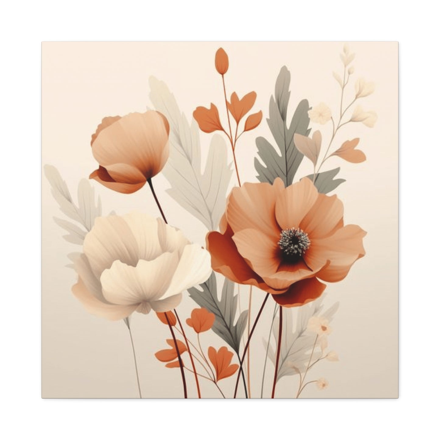 Light Floral Painting Wall Art & Canvas Prints