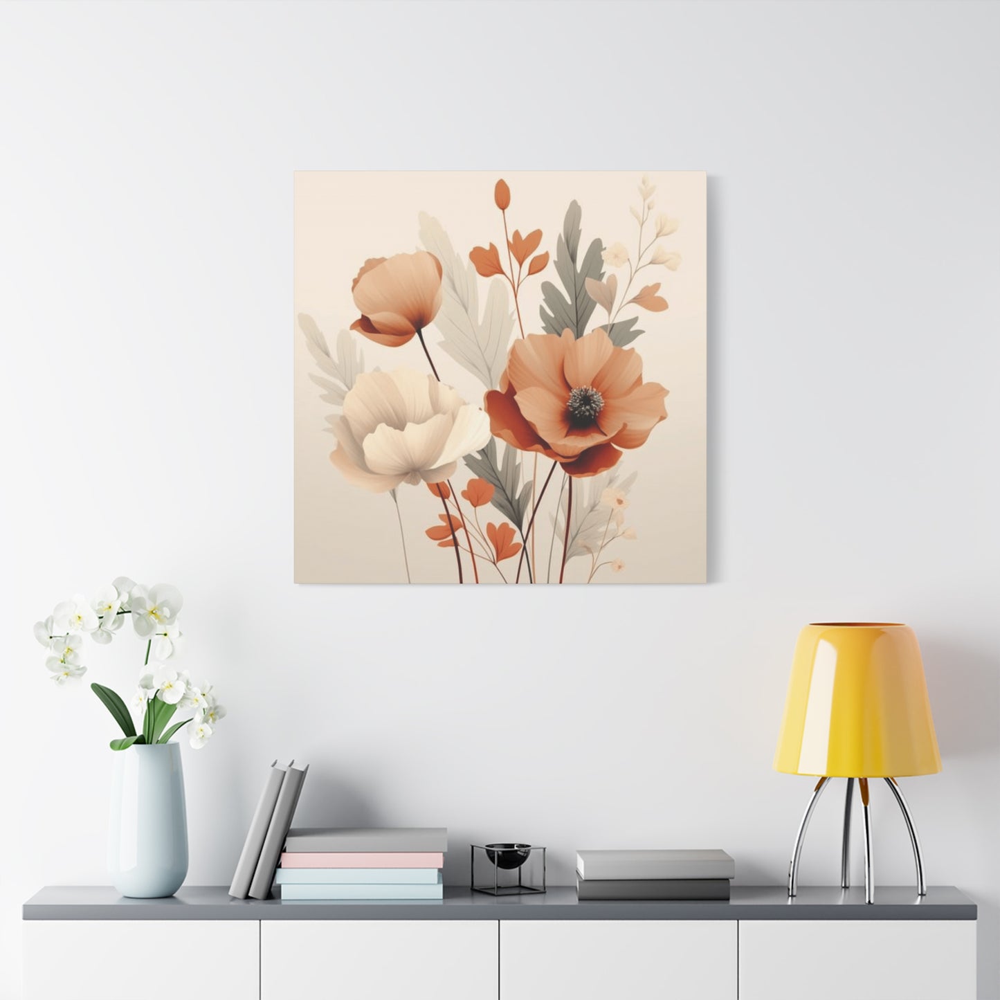 Light Floral Painting Wall Art & Canvas Prints