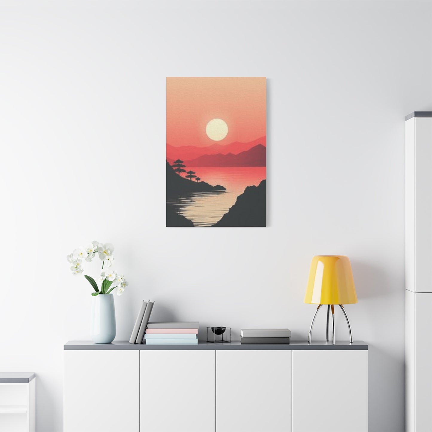 Orange River Sunset Scenery Wall Art & Canvas Prints