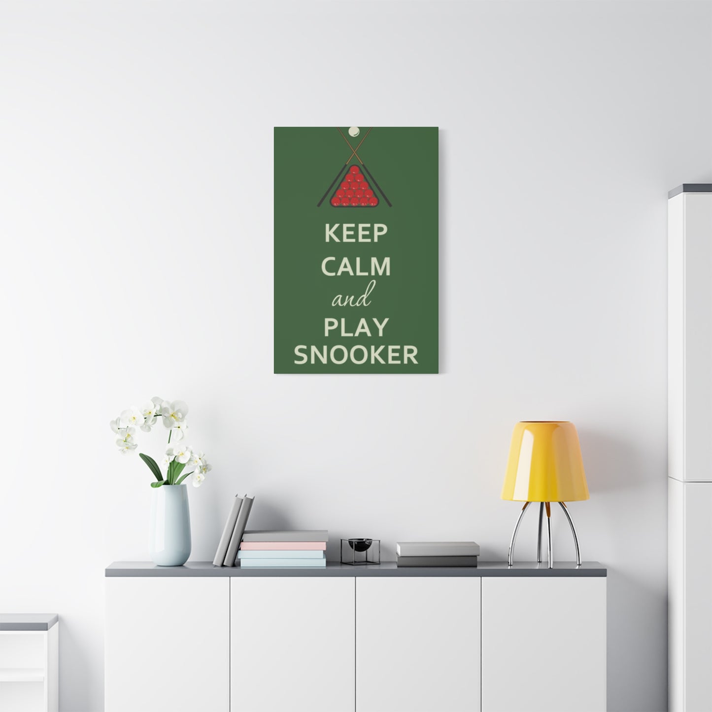 Keep Calm and Play Snooker Wall Art & Canvas Prints