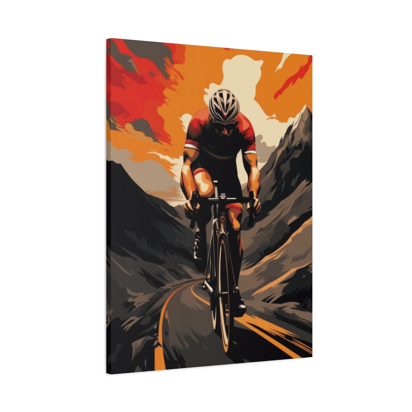 Mountain Ride on Bicycle Wall Art & Canvas Prints