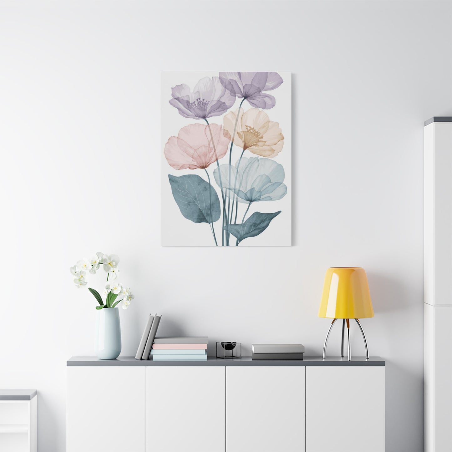 Colorful Flower Petals Painting Wall Art & Canvas Prints