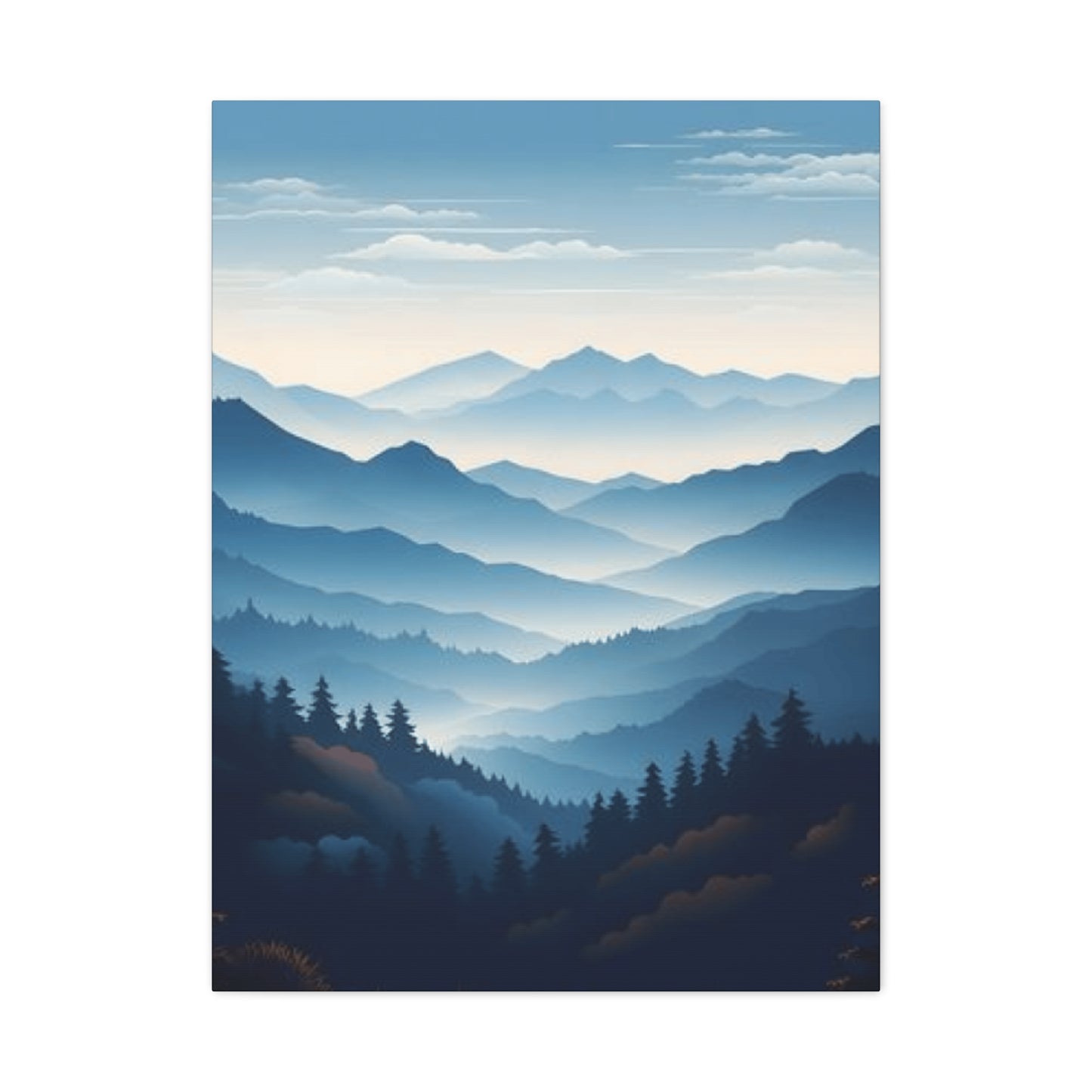 Mountain Ridges Scenery Wall Art & Canvas Prints