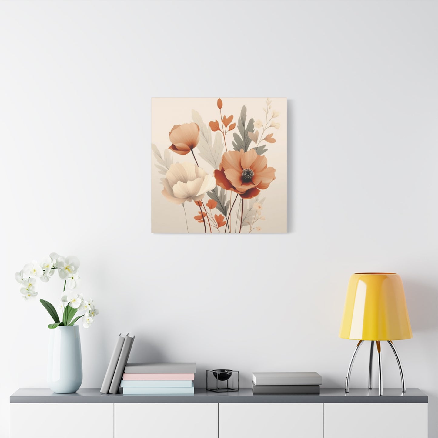 Light Floral Painting Wall Art & Canvas Prints