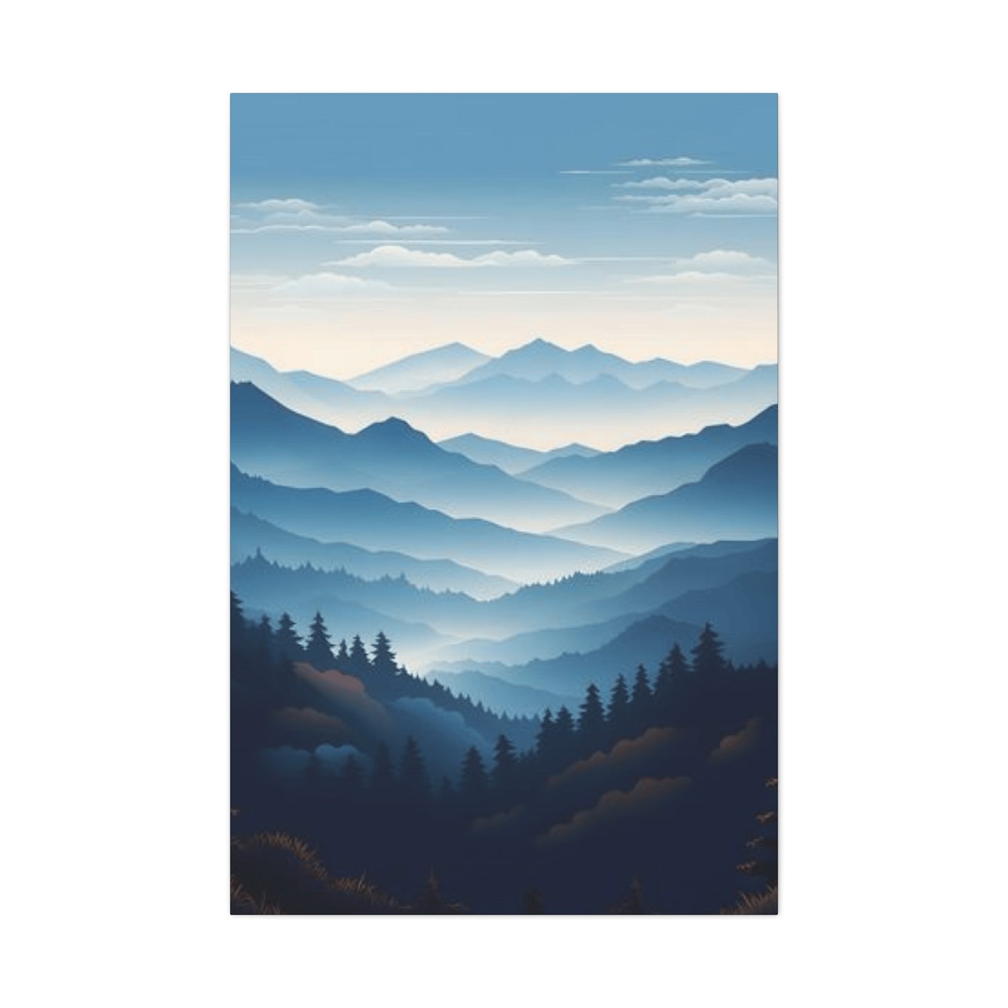 Mountain Ridges Scenery Wall Art & Canvas Prints