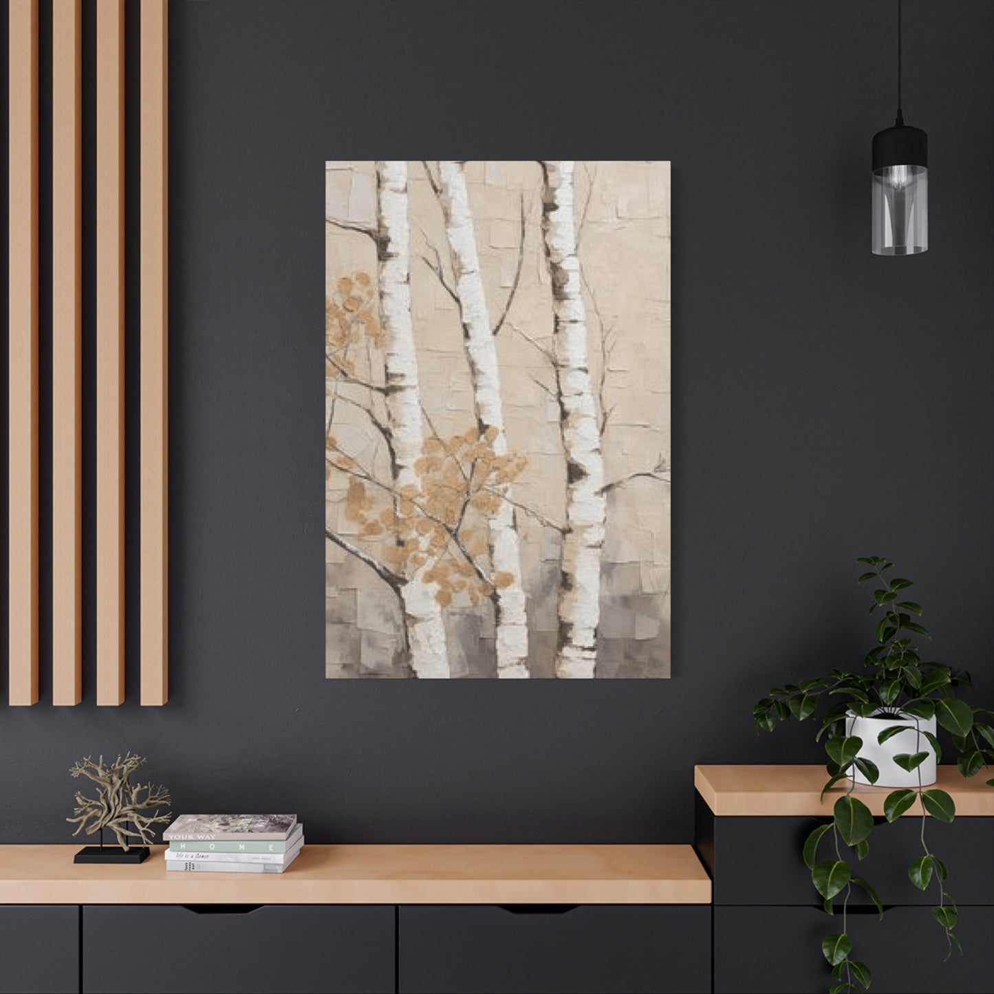 Painting of Three Birch Trees Wall Art & Canvas Prints