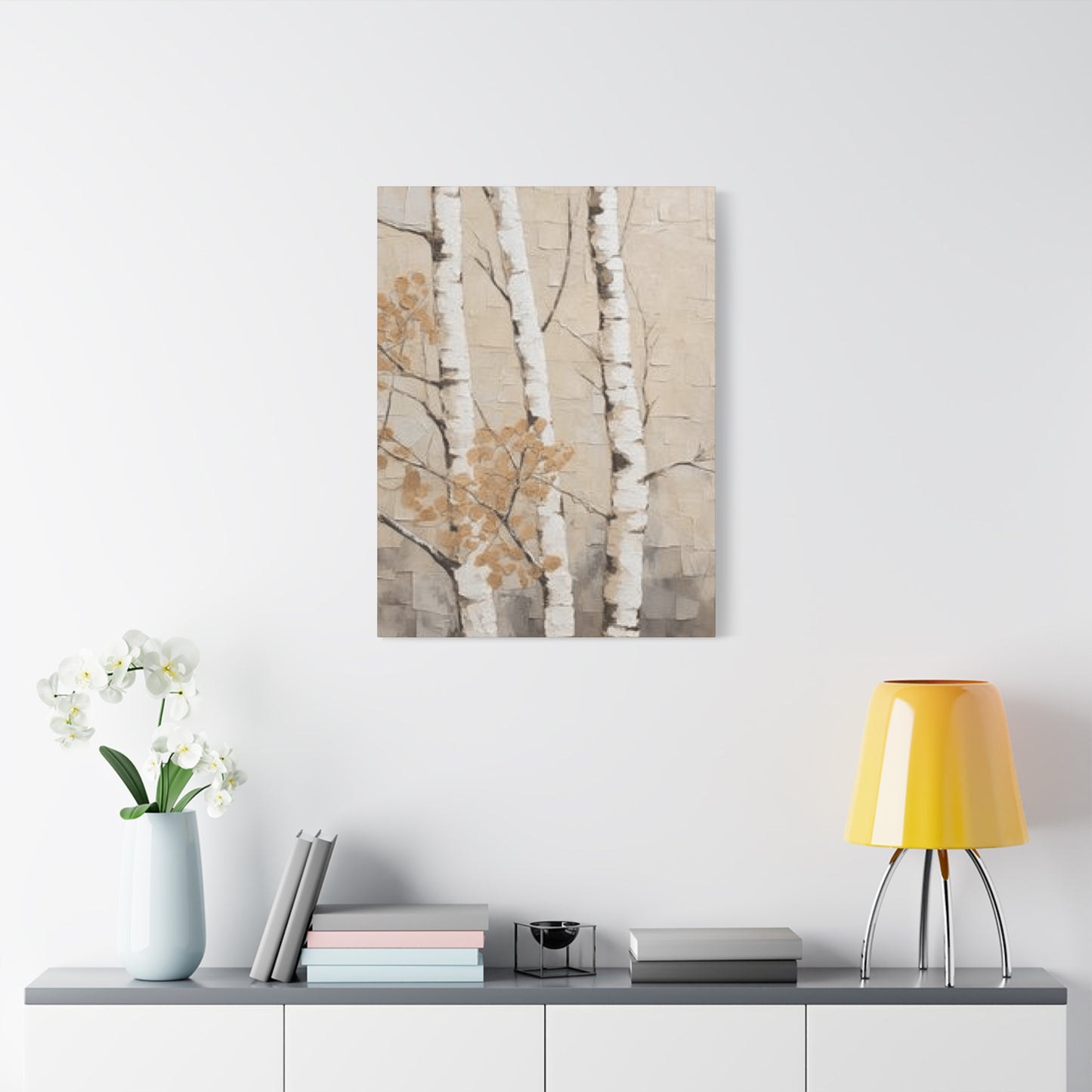 Painting of Three Birch Trees Wall Art & Canvas Prints