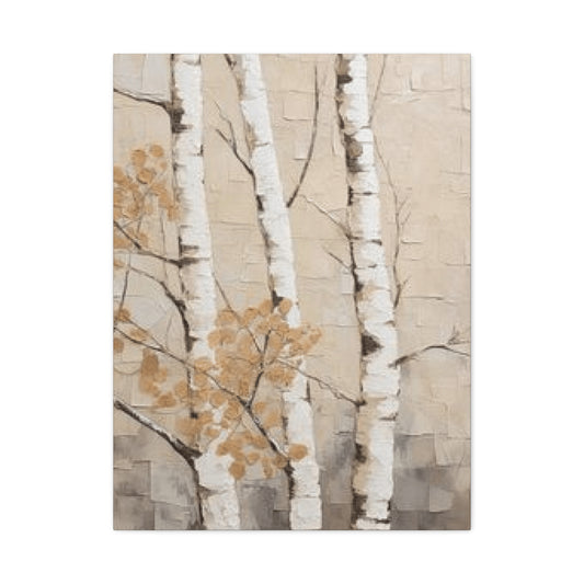 Painting of Three Birch Trees Wall Art & Canvas Prints