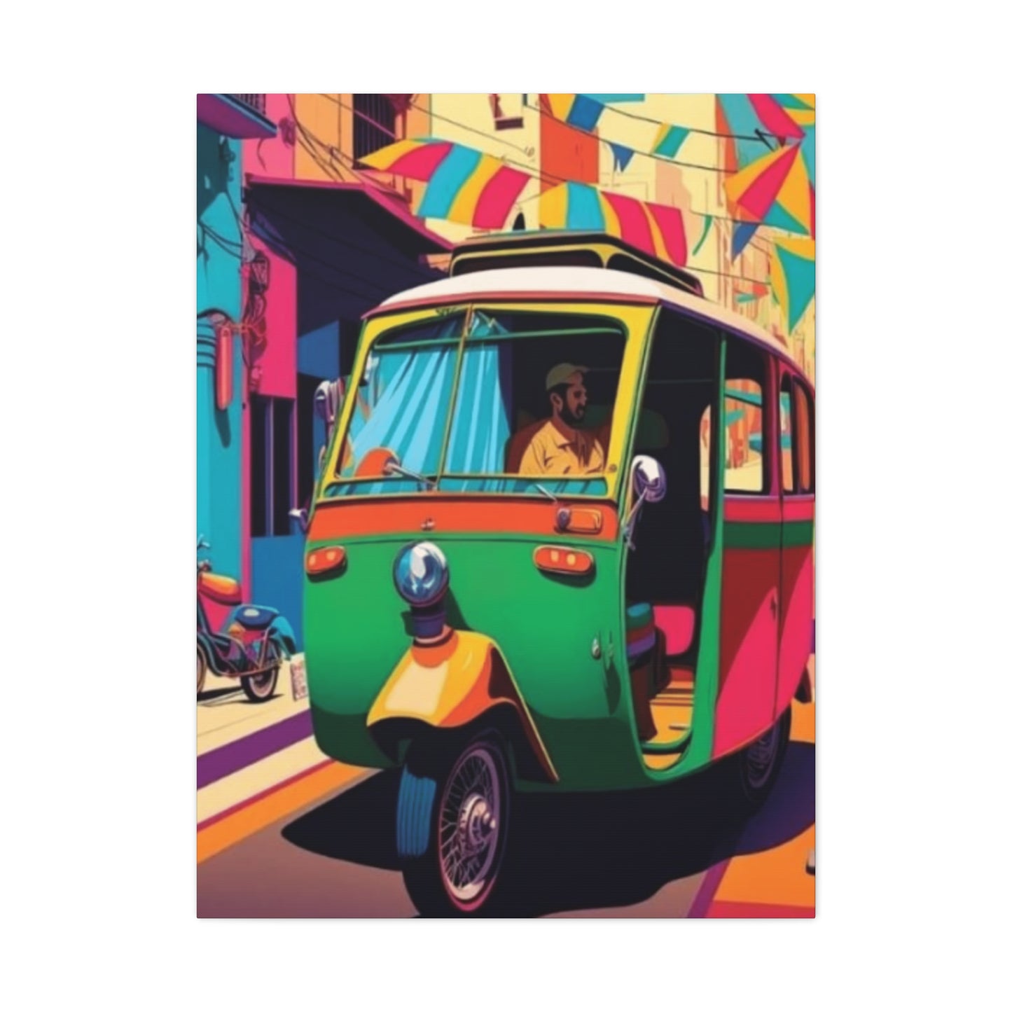 Pakistan Auto Rickshaw Wall Art & Canvas Prints