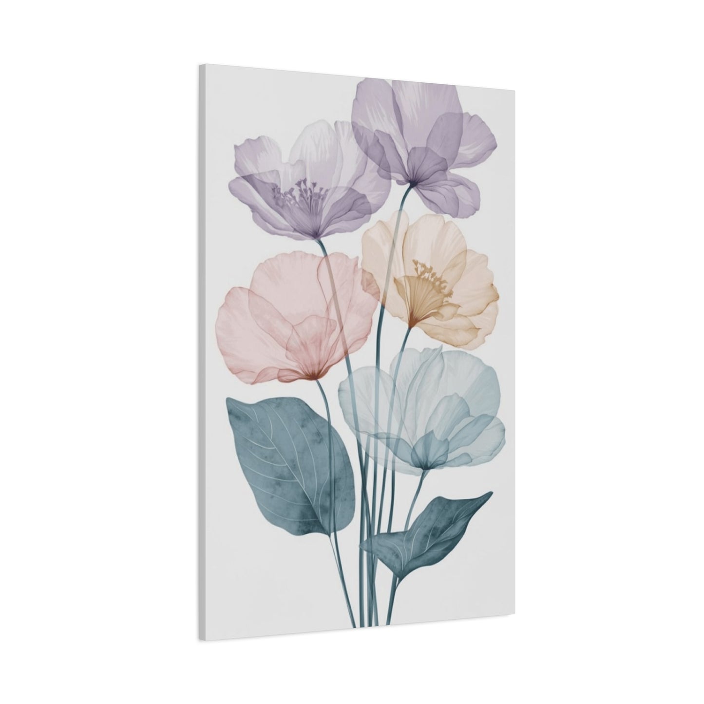 Colorful Flower Petals Painting Wall Art & Canvas Prints