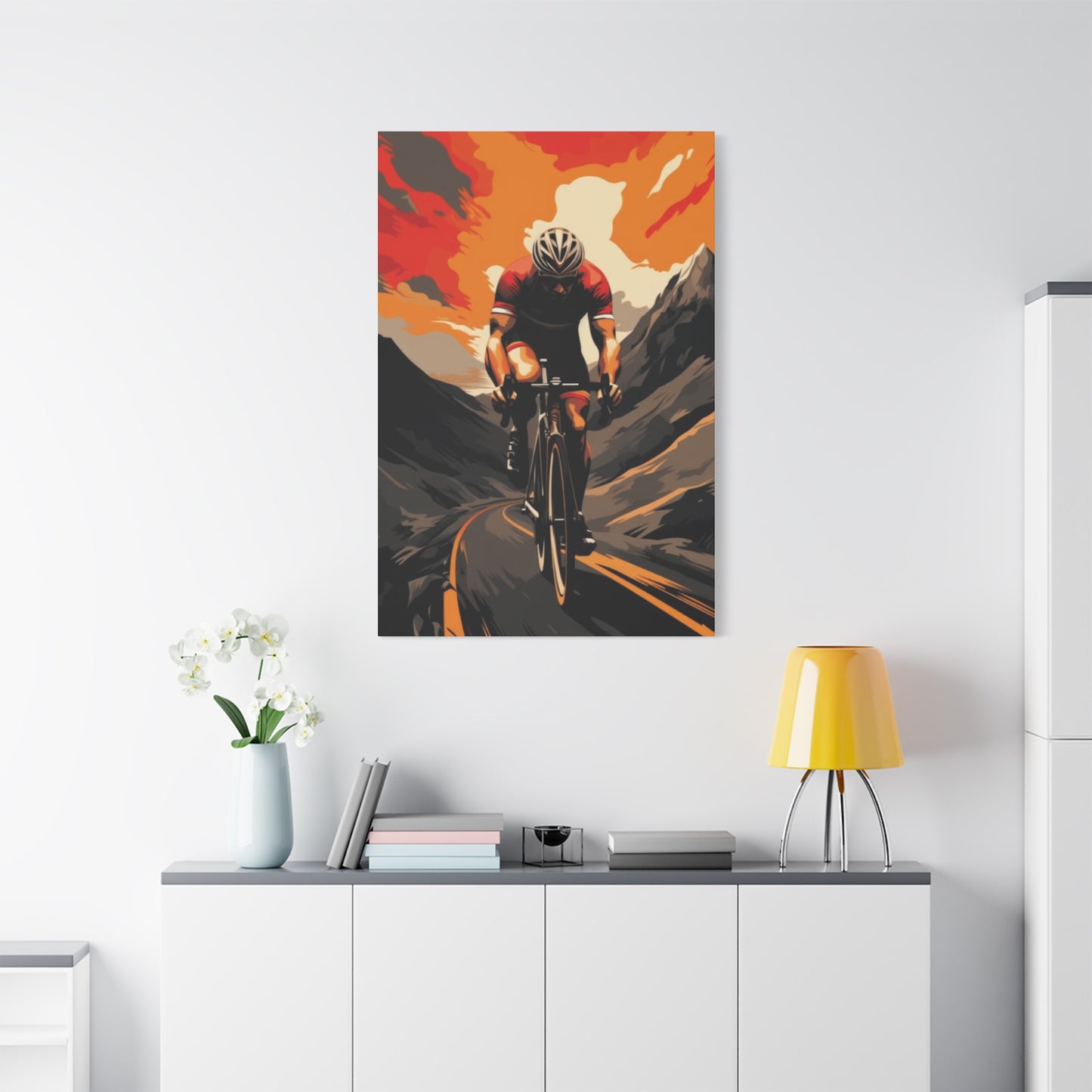 Mountain Ride on Bicycle Wall Art & Canvas Prints