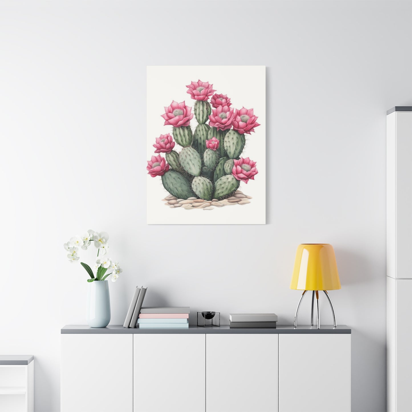 Pink Cactus Flower Wall Art & Canvas Prints