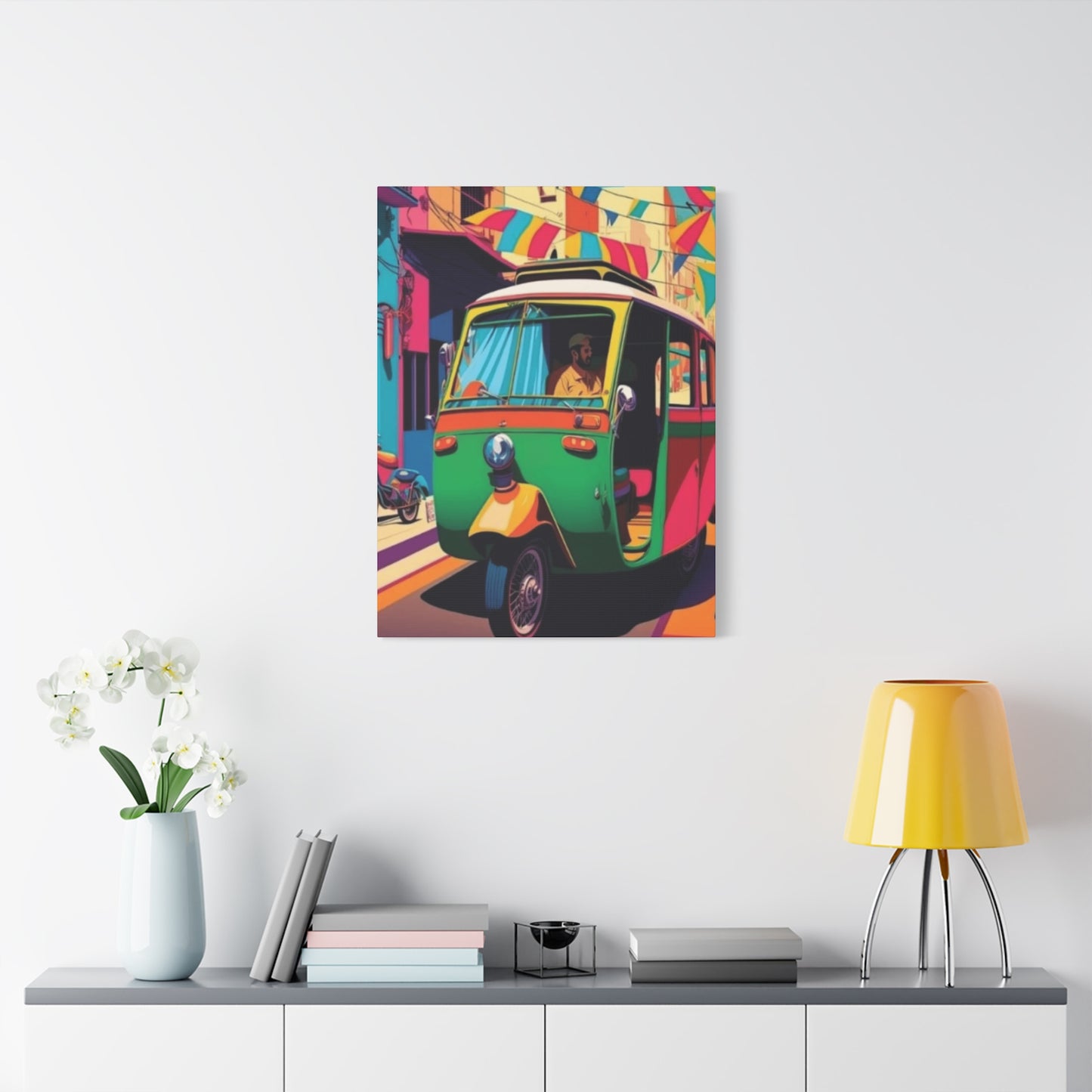 Pakistan Auto Rickshaw Wall Art & Canvas Prints