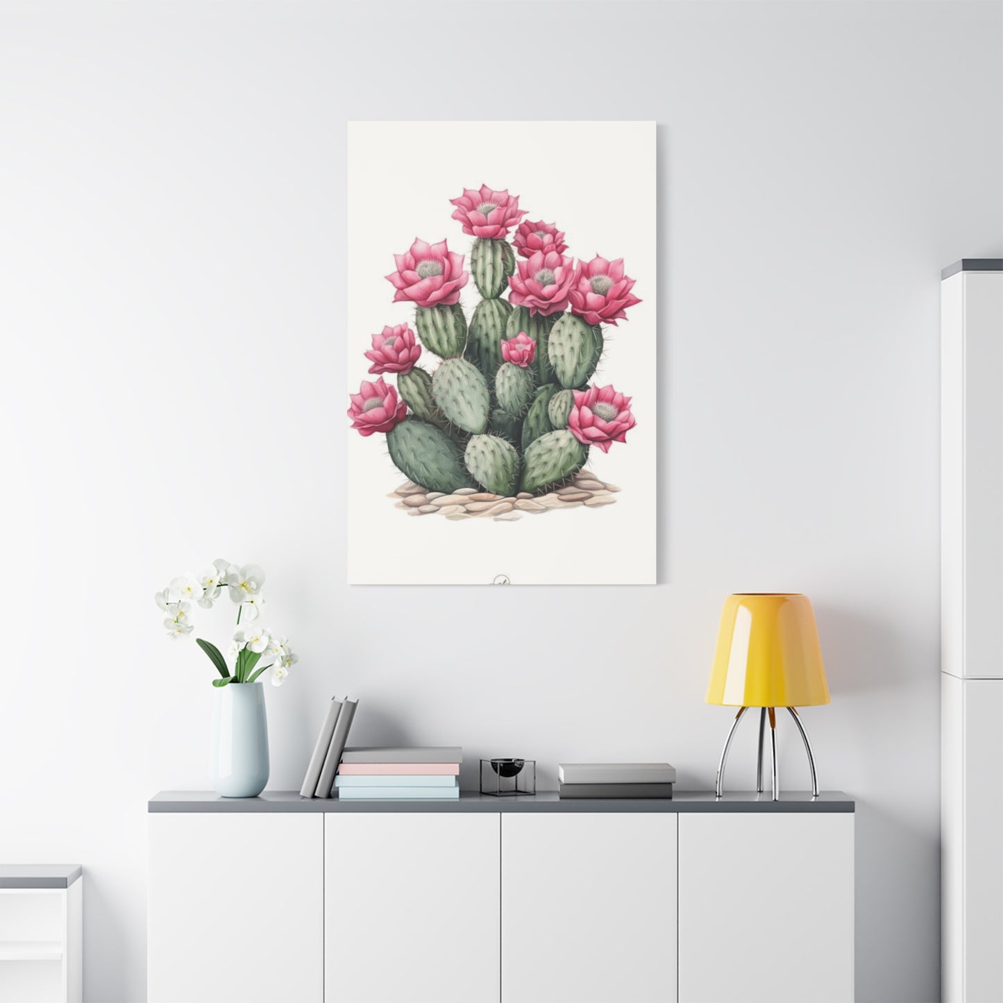 Pink Cactus Flower Wall Art & Canvas Prints