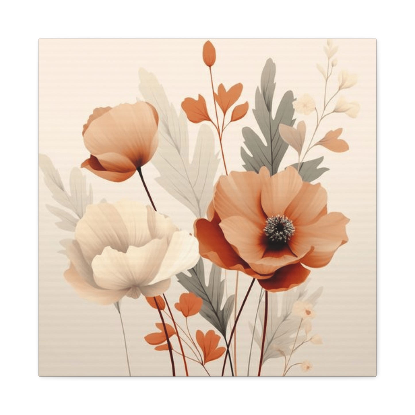 Light Floral Painting Wall Art & Canvas Prints