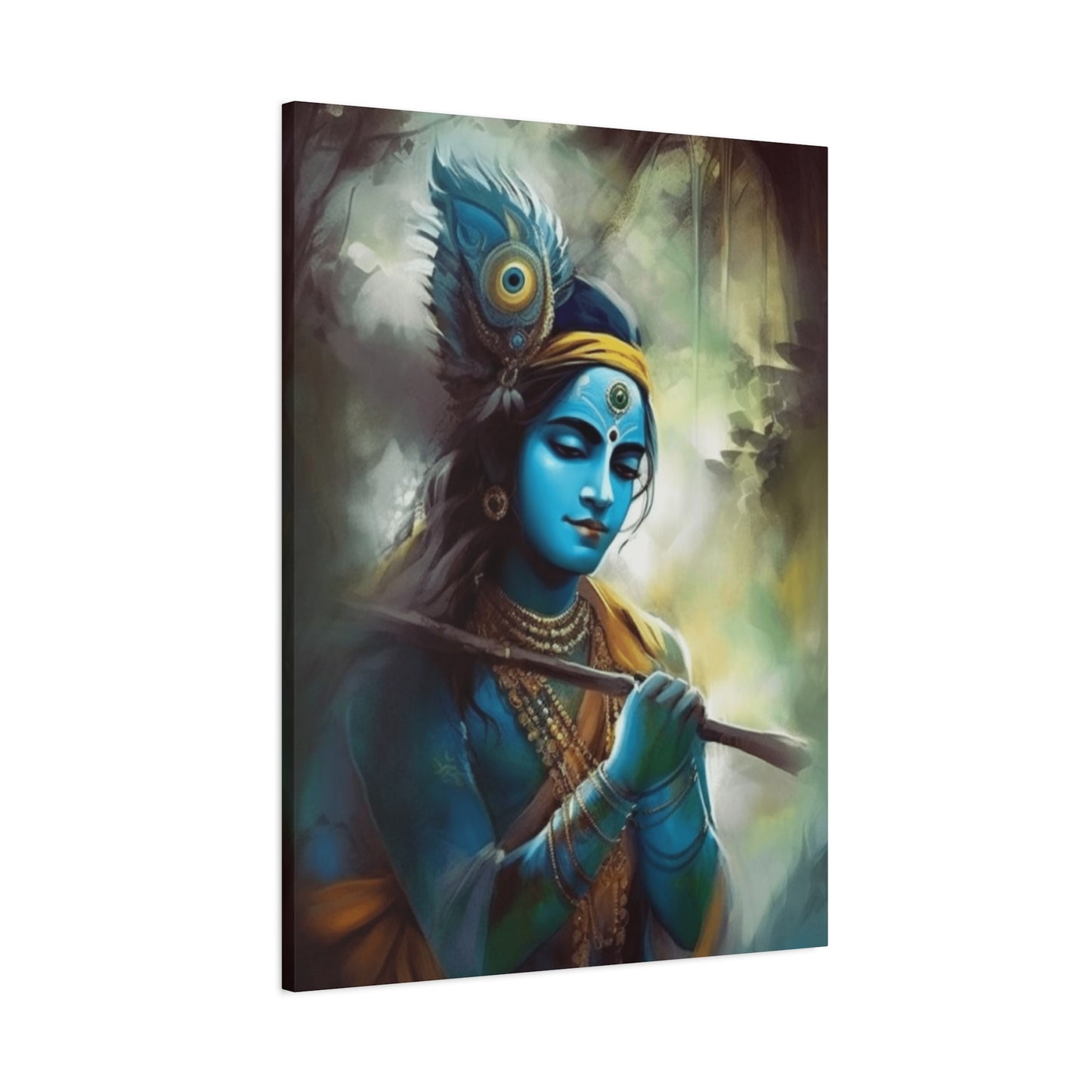 Krishna With Flute Wall Art & Canvas Prints