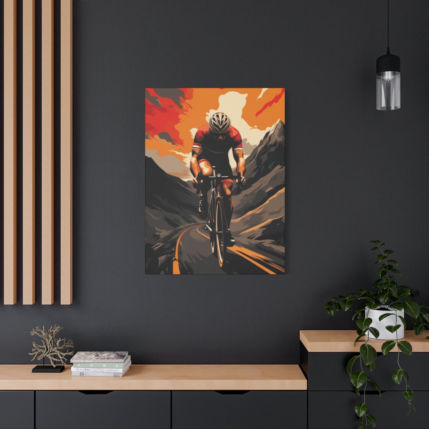 Mountain Ride on Bicycle Wall Art & Canvas Prints