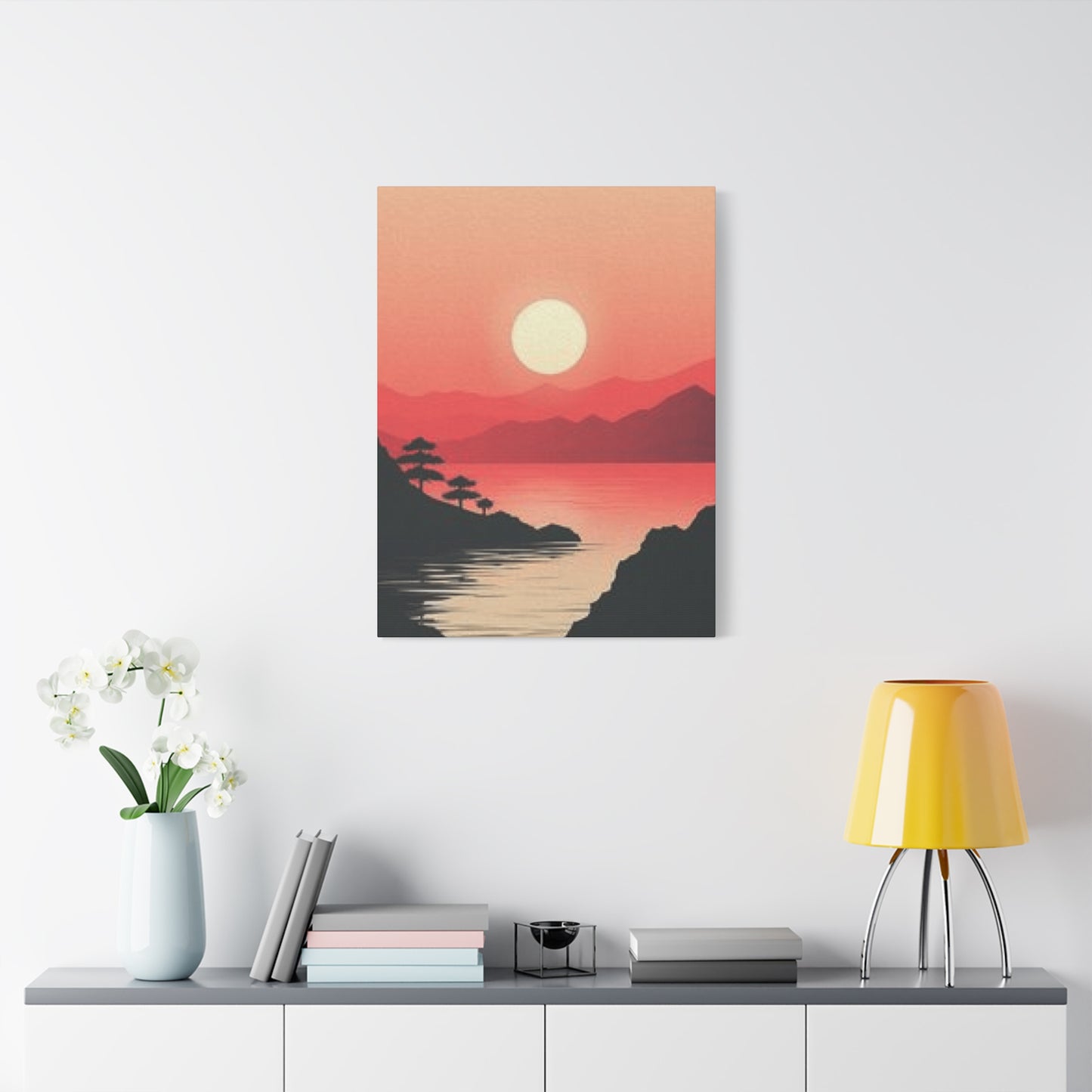 Orange River Sunset Scenery Wall Art & Canvas Prints