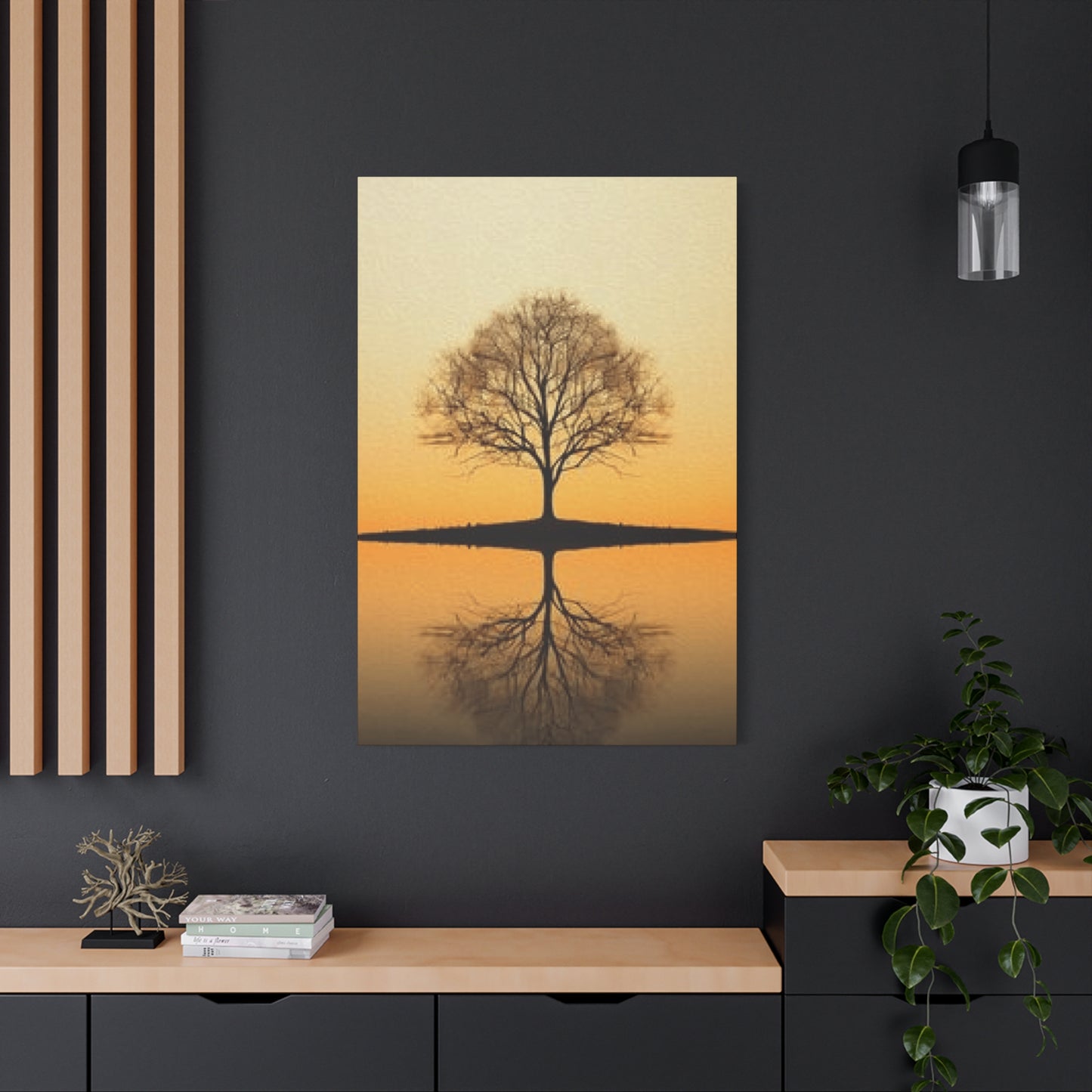 Tree Reflection in Pond Wall Art & Canvas Prints