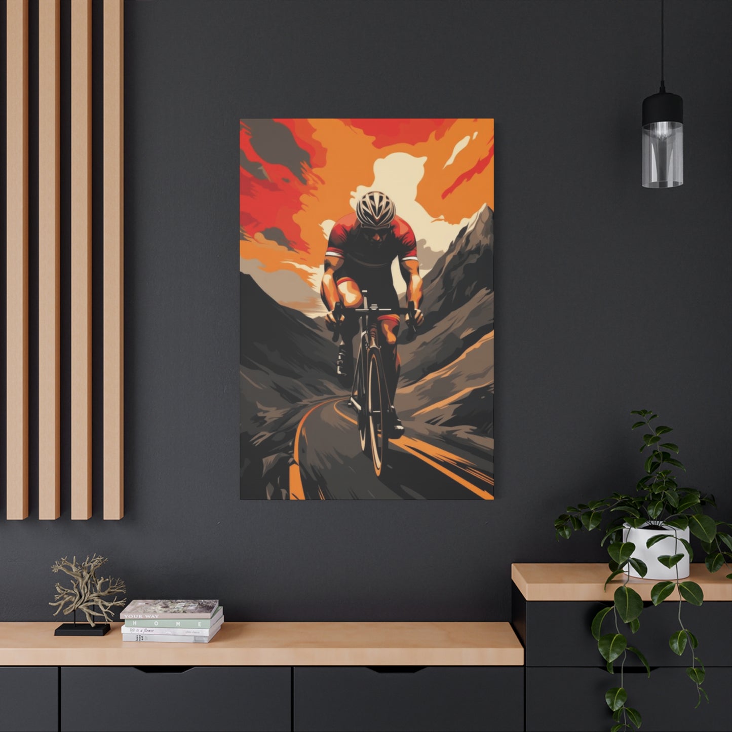 Mountain Ride on Bicycle Wall Art & Canvas Prints