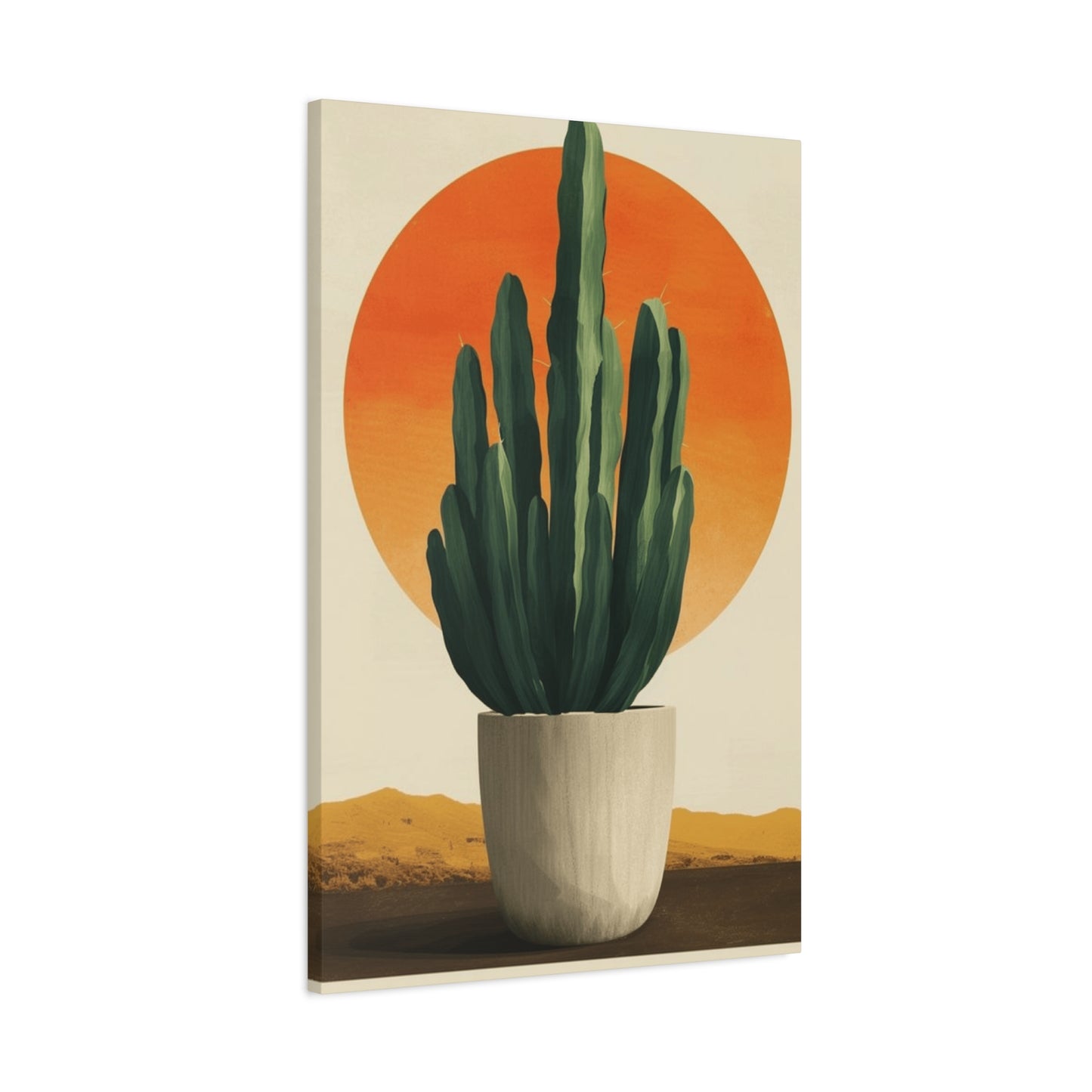 Little Cactus Flower Pot Wall Art & Canvas Prints