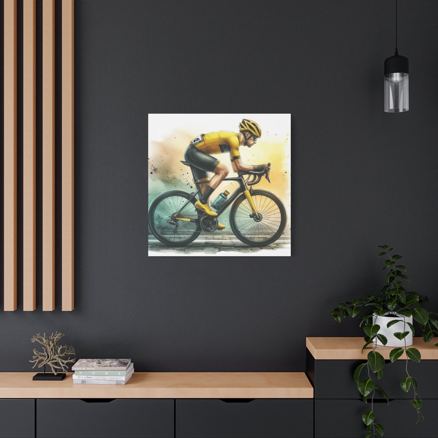 Professional Cyclist Painting Wall Art & Canvas Prints