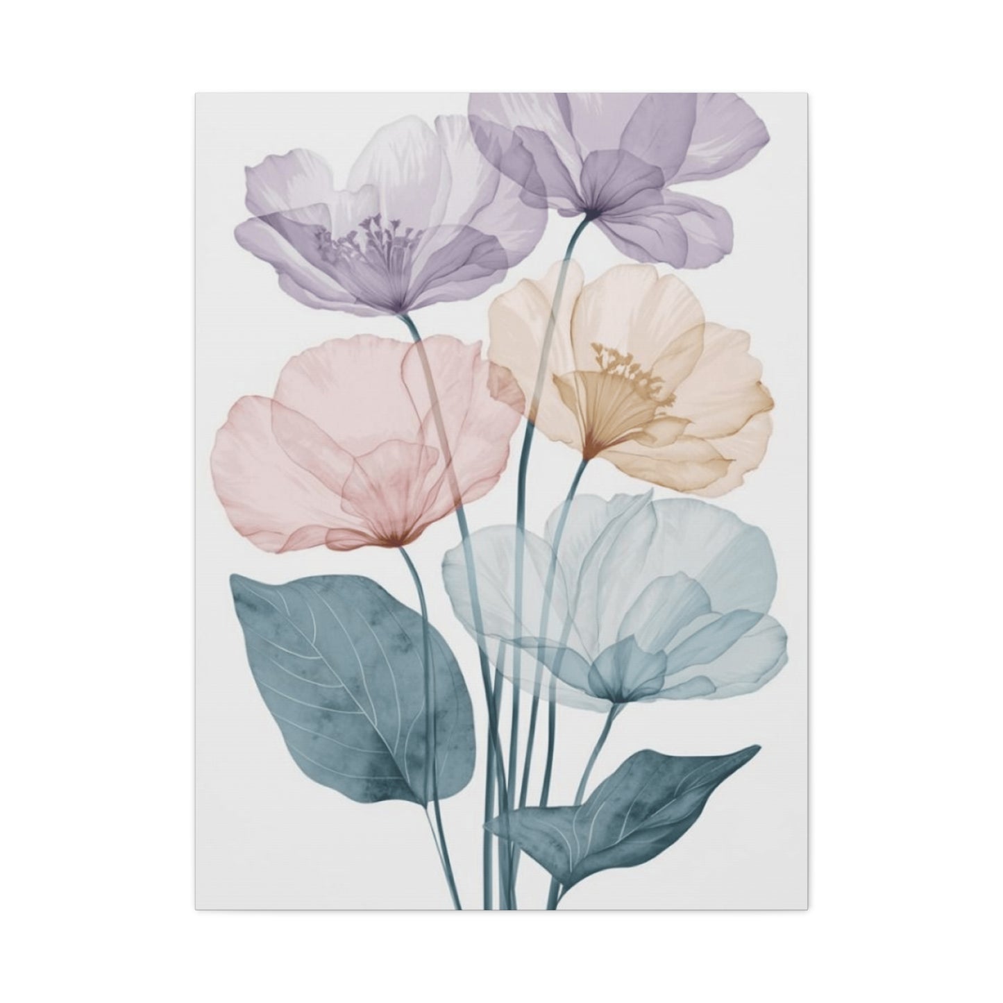 Colorful Flower Petals Painting Wall Art & Canvas Prints