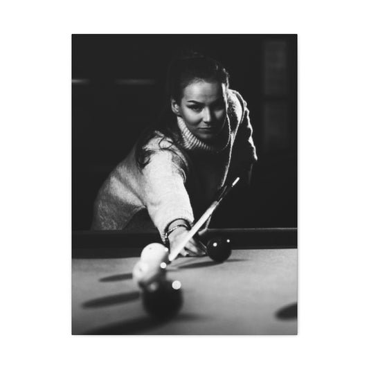 Women Playing Billiard Wall Art & Canvas Prints