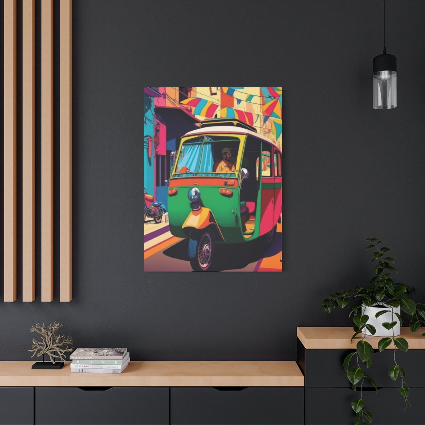 Pakistan Auto Rickshaw Wall Art & Canvas Prints