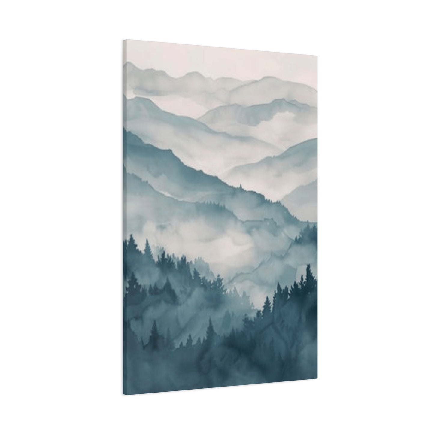 Clouds Over Mountain Ranges Painting Wall Art & Canvas Prints