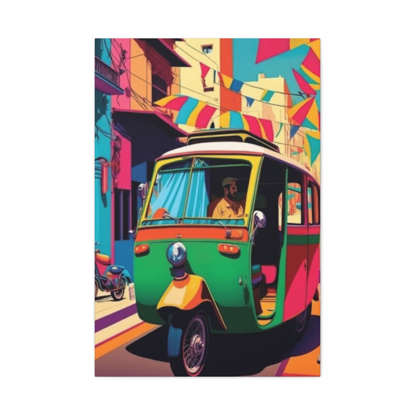 Pakistan Auto Rickshaw Wall Art & Canvas Prints